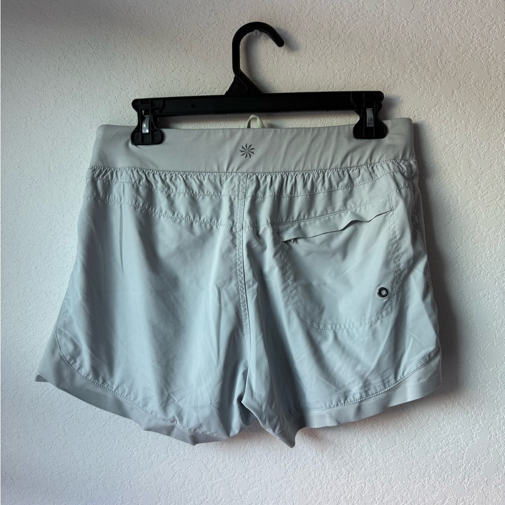 Athleta Gray Running Shorts Women’s Medium - Picture 3 of 6
